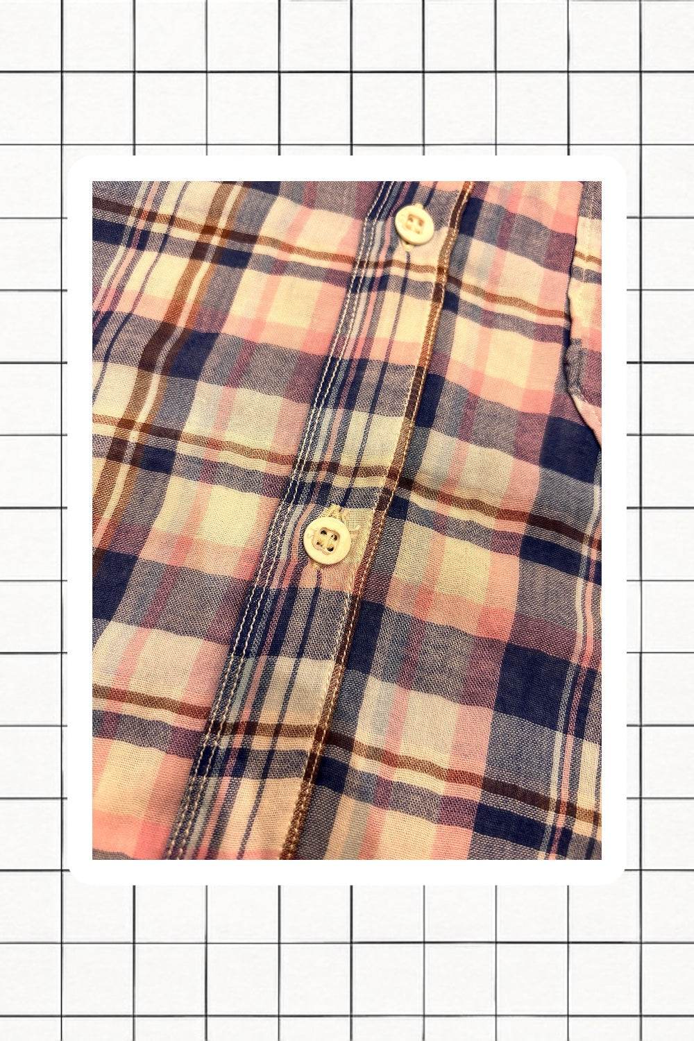 SS06 Stone Island Denims Plaid Shirt