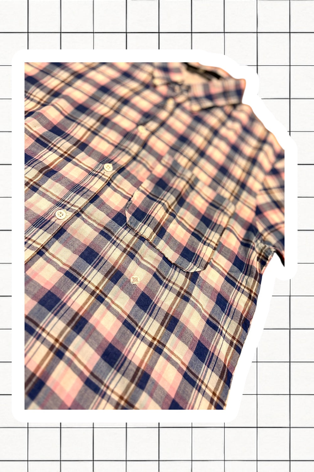 SS06 Stone Island Denims Plaid Shirt