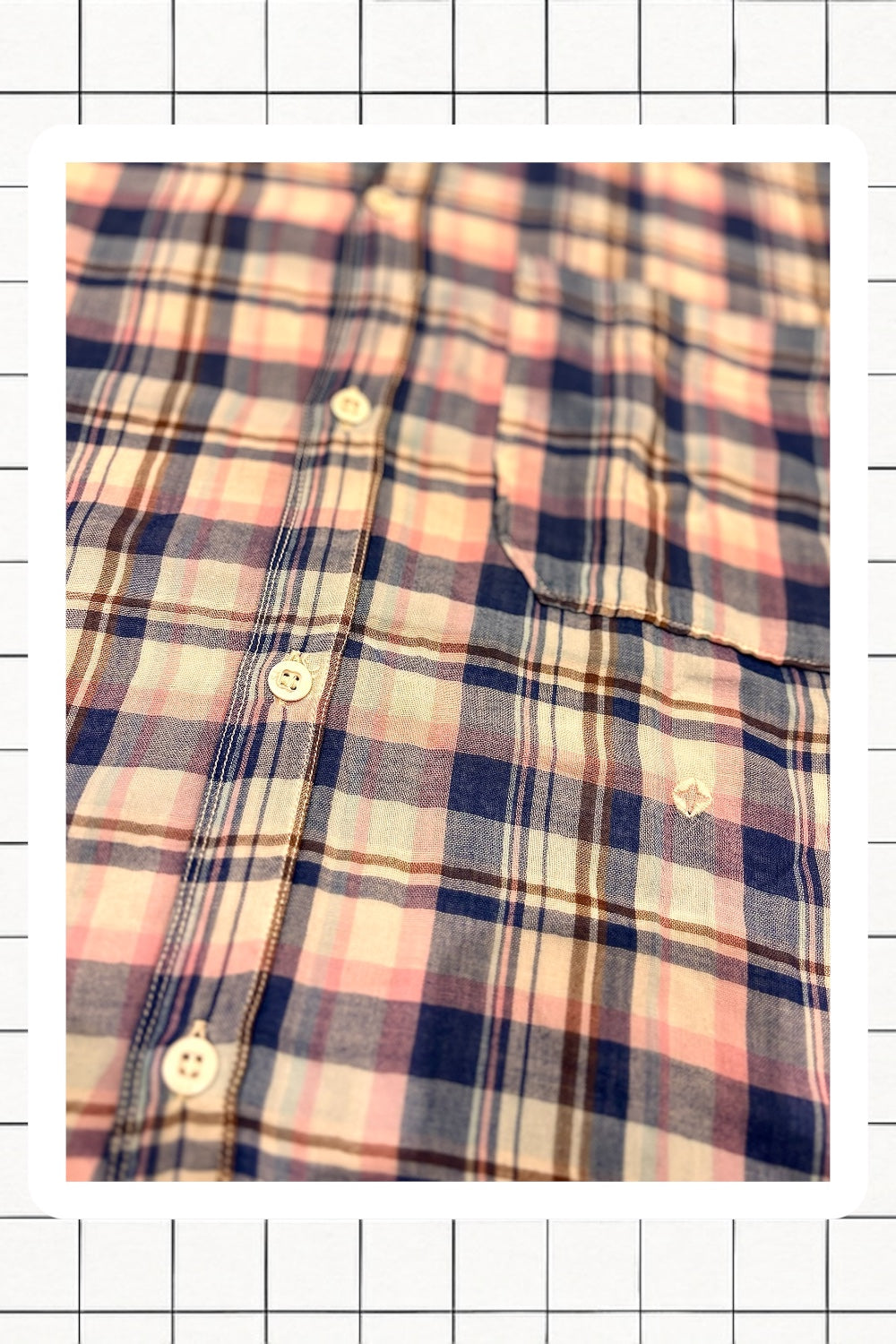 SS06 Stone Island Denims Plaid Shirt