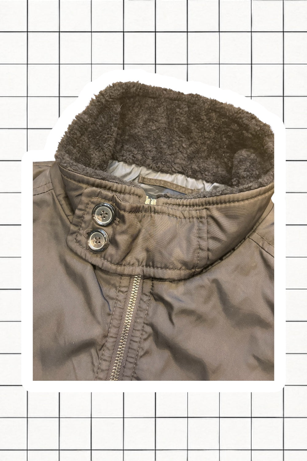 AW07 Prada Brown Nylon Flight Bomber Jacket