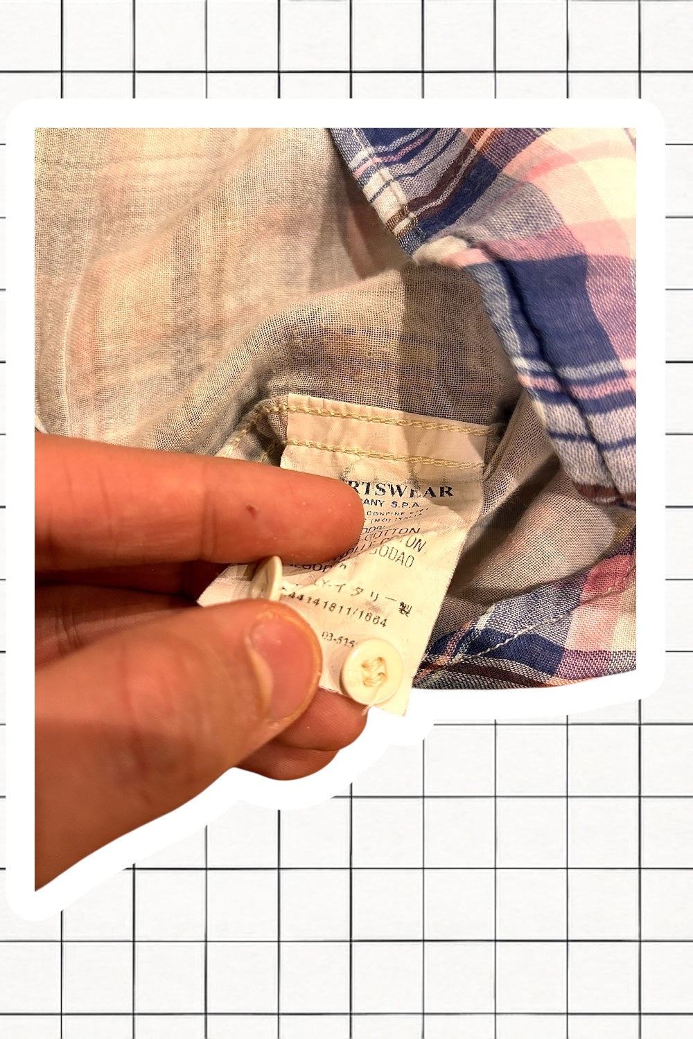 SS06 Stone Island Denims Plaid Shirt